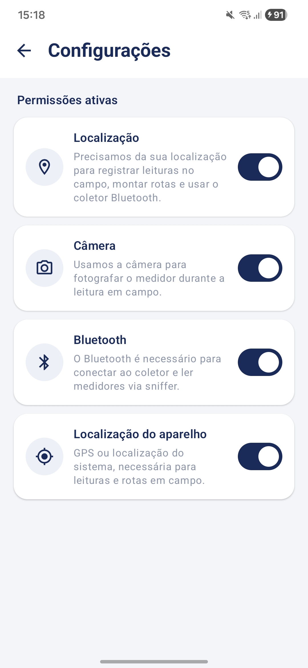 LegitField &mdash; permissions and settings